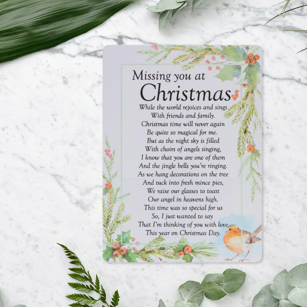 Graveside Card - Missing You At Christmas Front Image