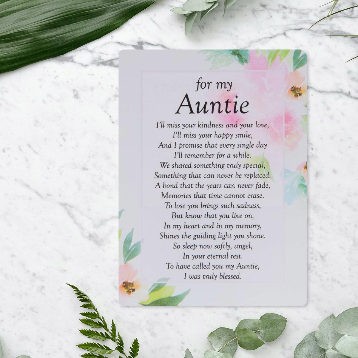 Graveside Card - For My Auntie Front Image