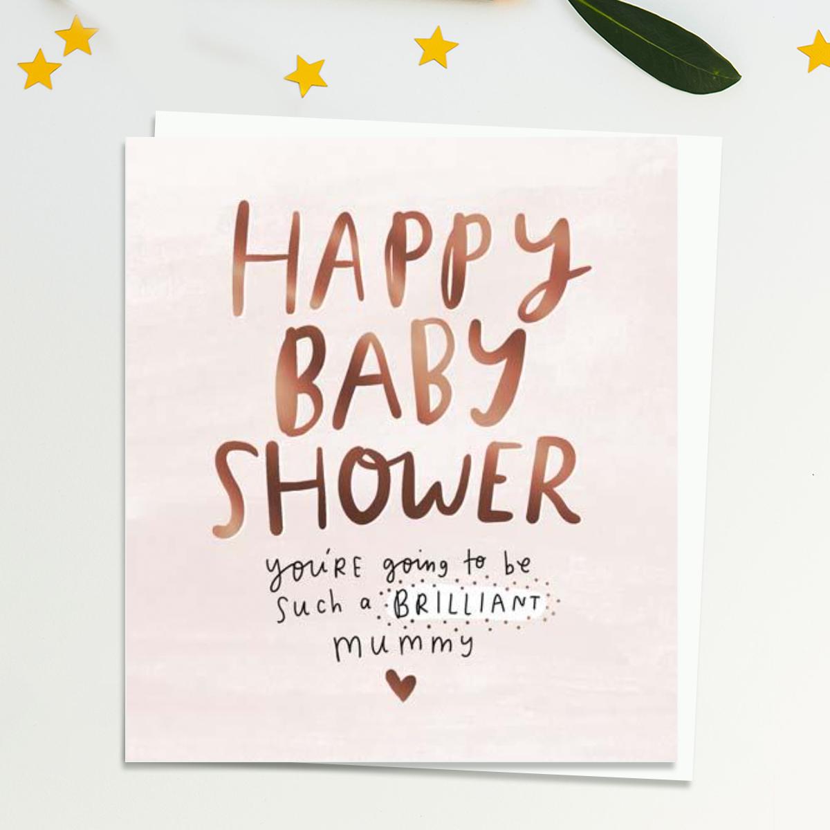 Happy Baby Shower Card Front Image