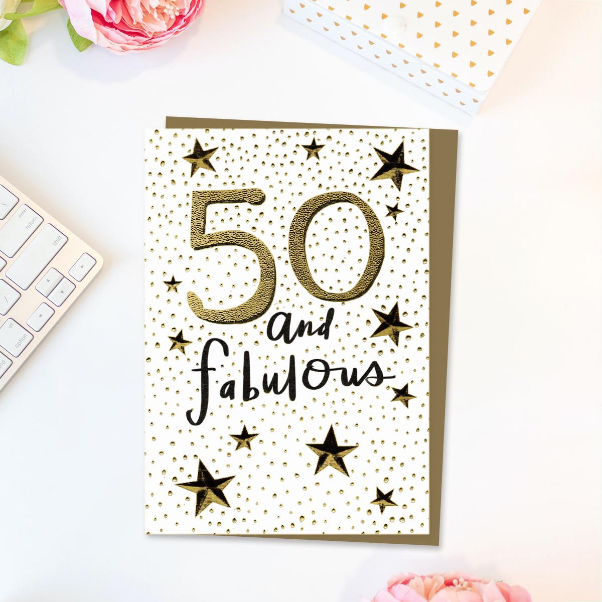 50 And Fabulous Card Front Image