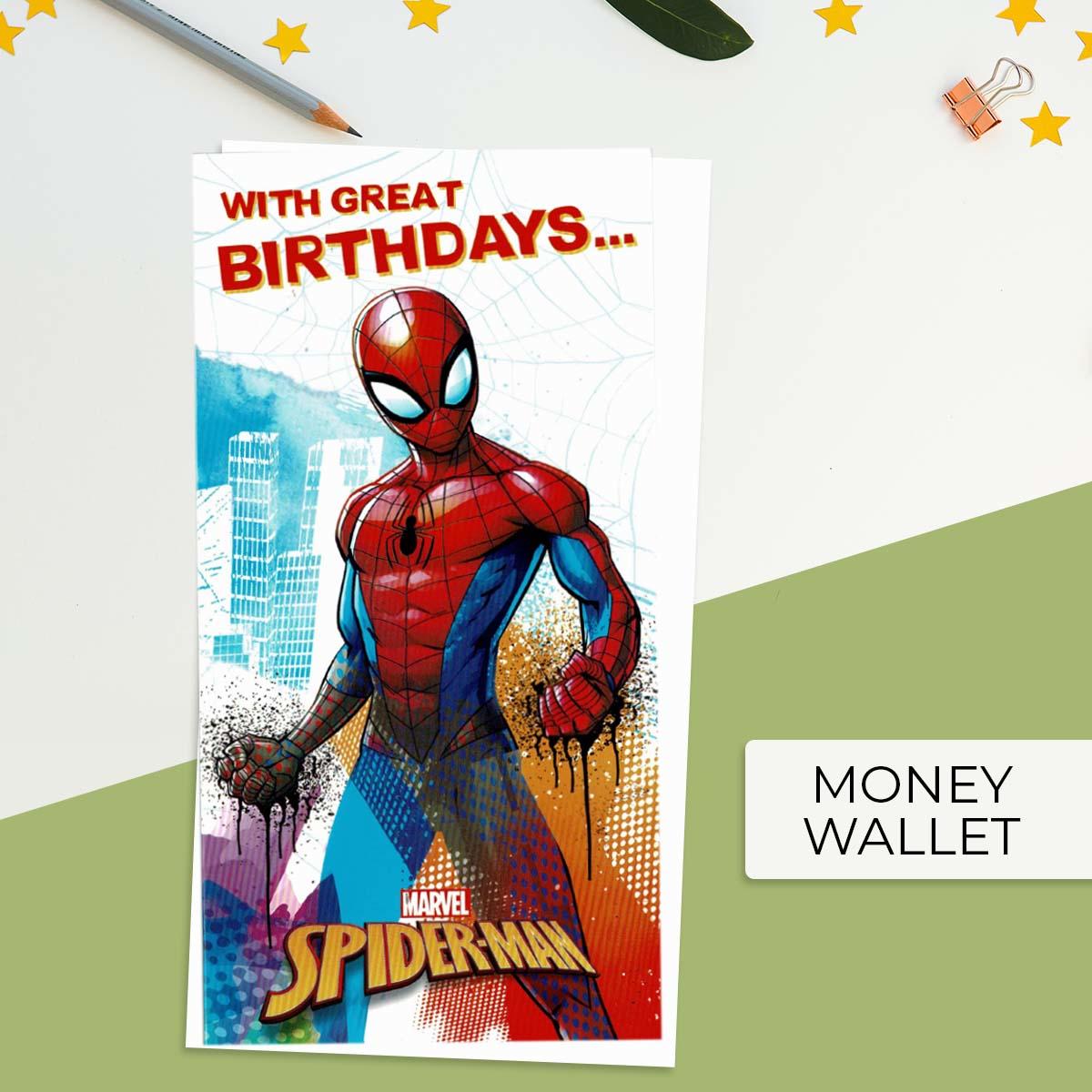 Marvel Spiderman Birthday Money Wallet