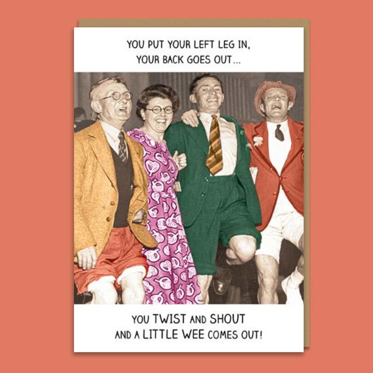 Ribticklers - Twist And Shout Birthday Card Front Image