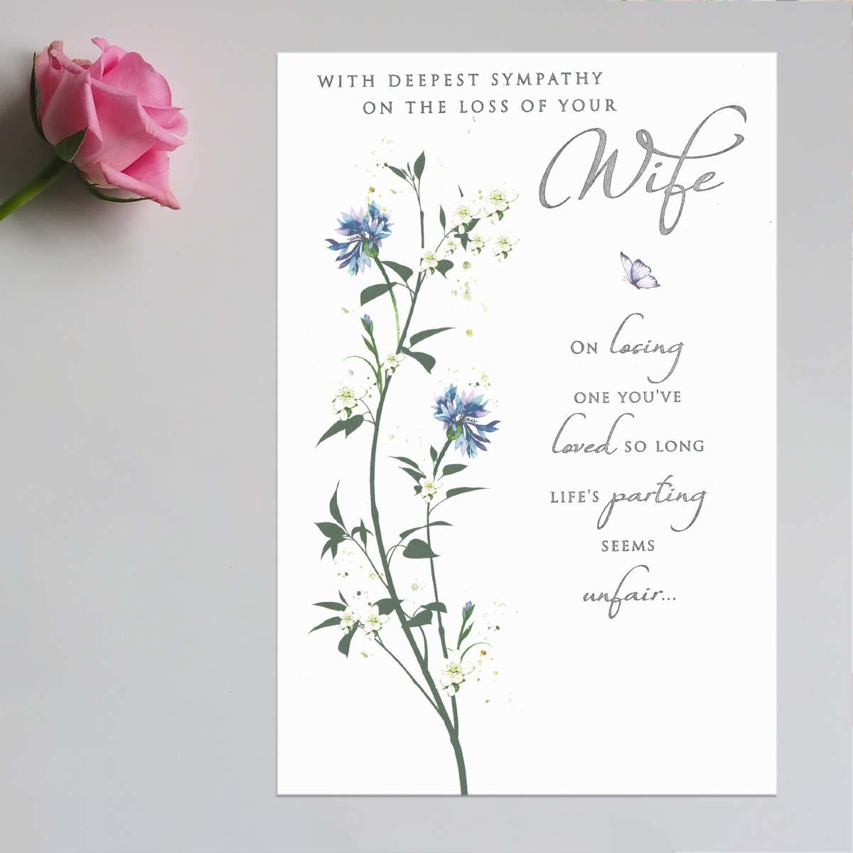 Deepest Sympathy Loss Of Your Wife Card Front Image