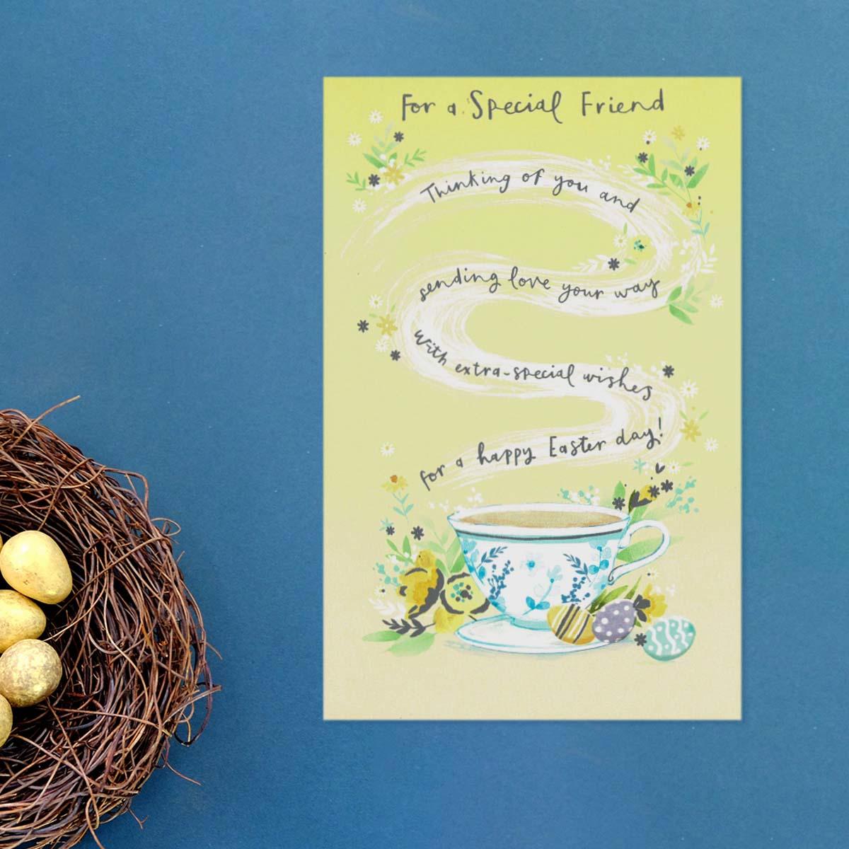 Special Friend Easter Cuppa Card Front Image