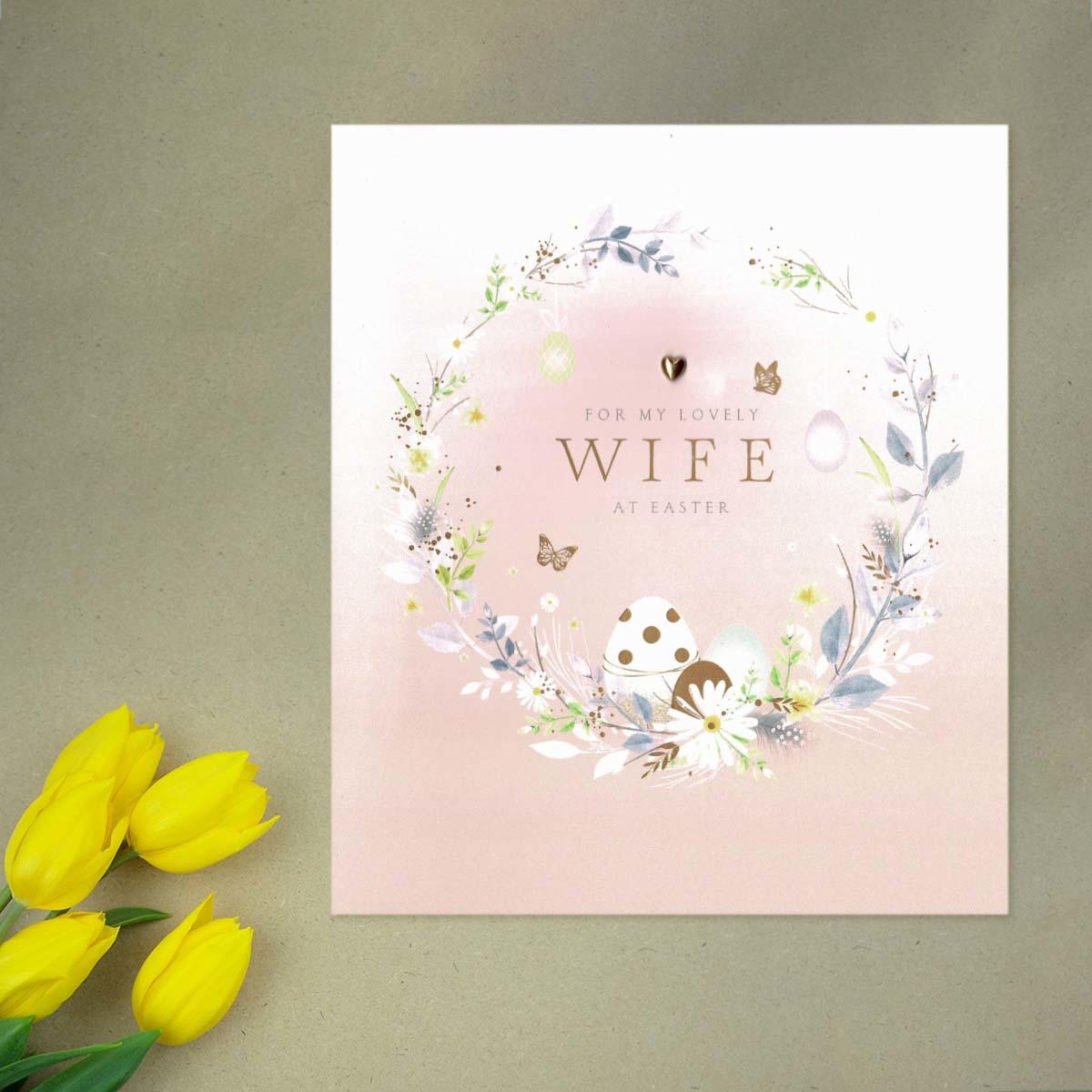 For My Lovely Wife At Easter Card Front Image