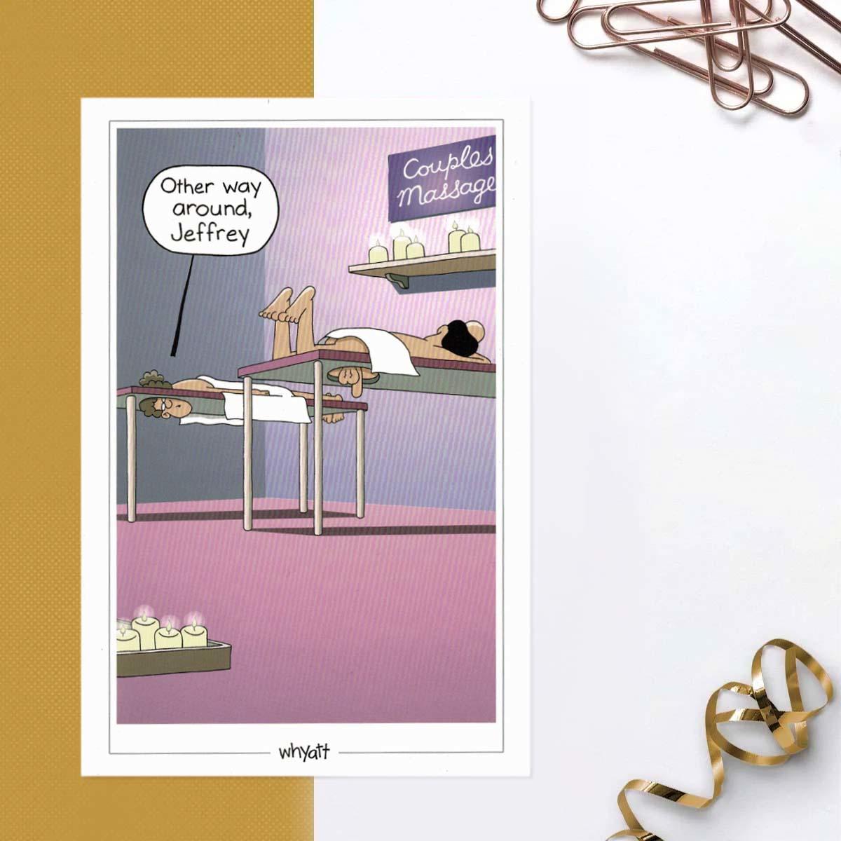 Traces Of Nuts - Jeffrey humorous card front image