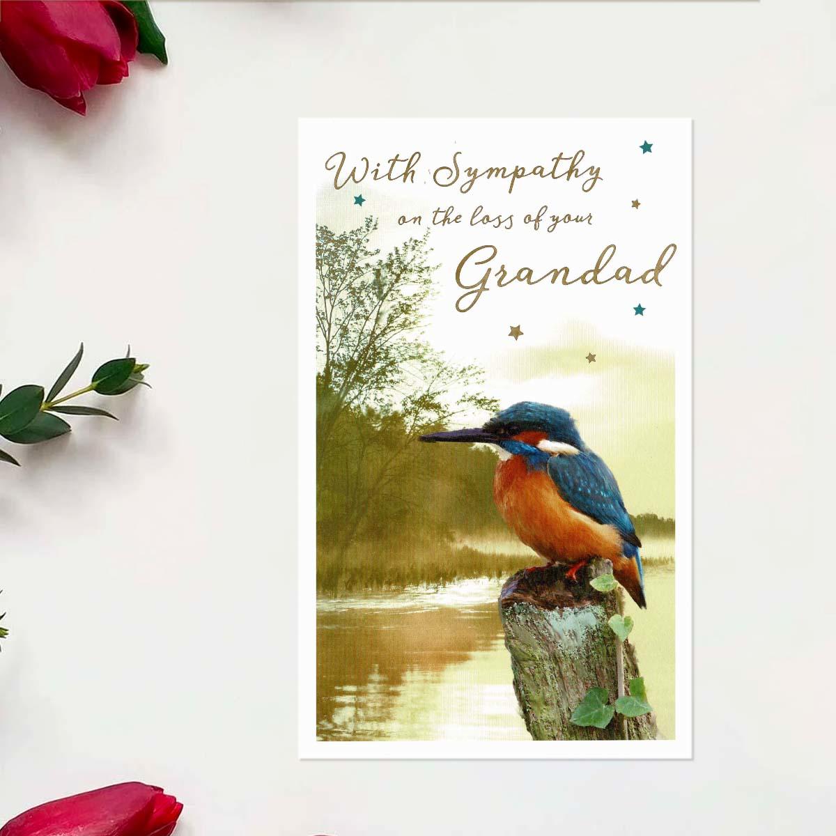 Essence - Loss Of Grandad Kingfisher Card Front Image