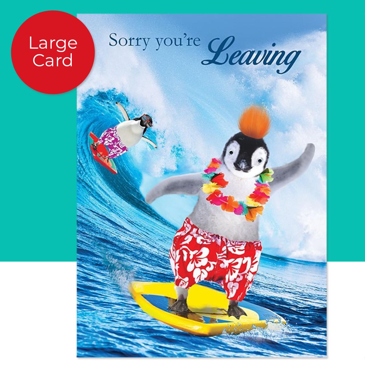 Sorry You're Leaving Large Card - Front Image