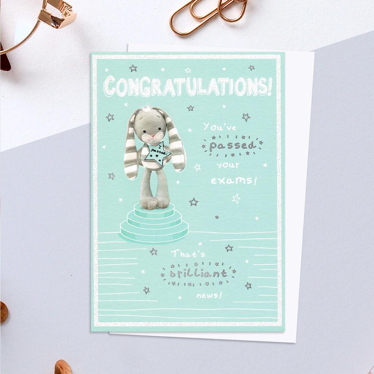 Congratulations You've Passed Your Exams Card Front Image