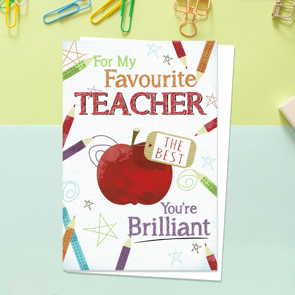 For My Favourite Teacher Card Front Image