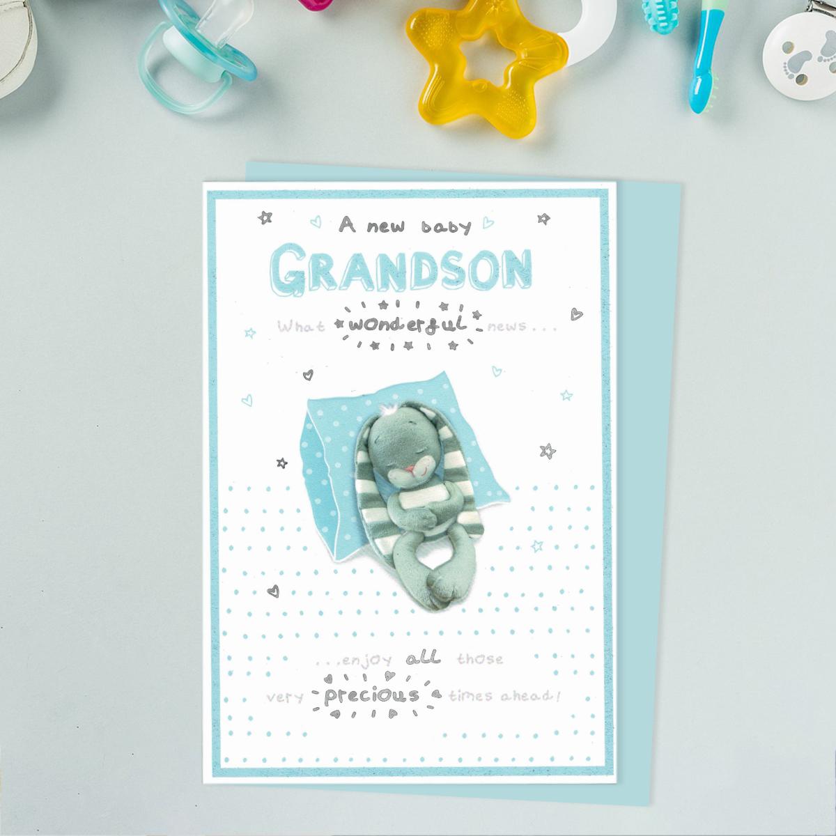 Birth Of Grandson Card Full Image