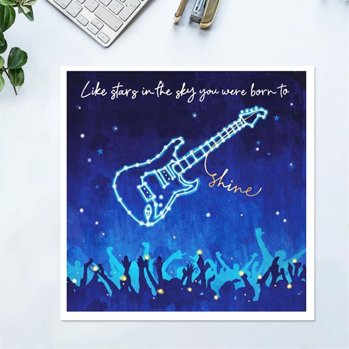 Written In The Stars - Reach for The Stars Birthday Card Front Image