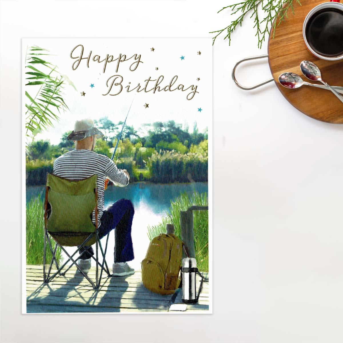 Essence - Happy Birthday Gone Fishing Card Front Image