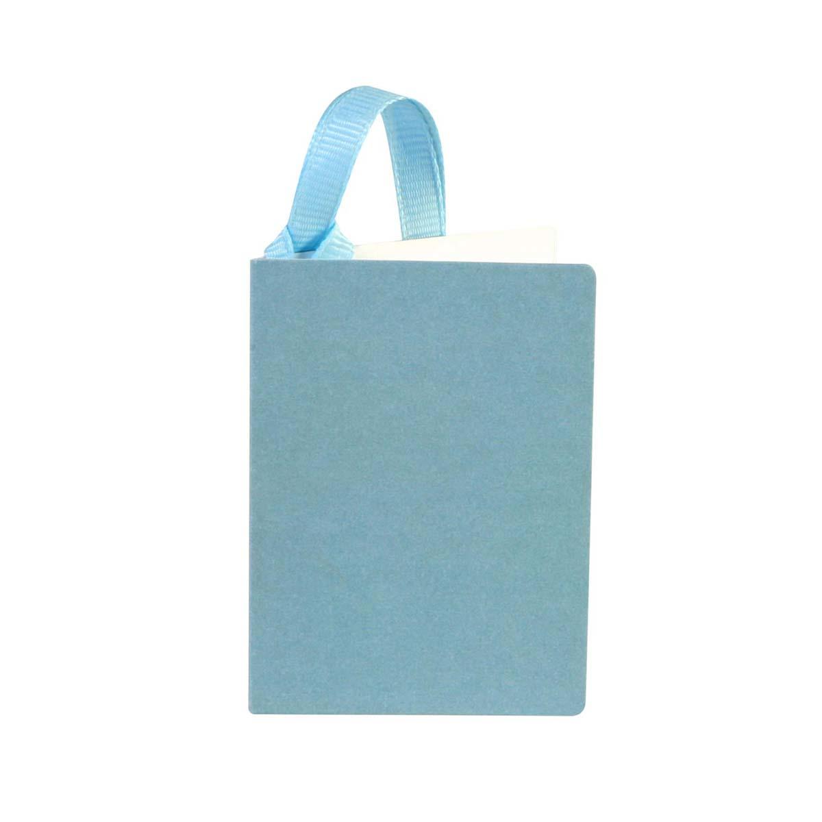 Pearl Light Blue Gift Tag Displayed