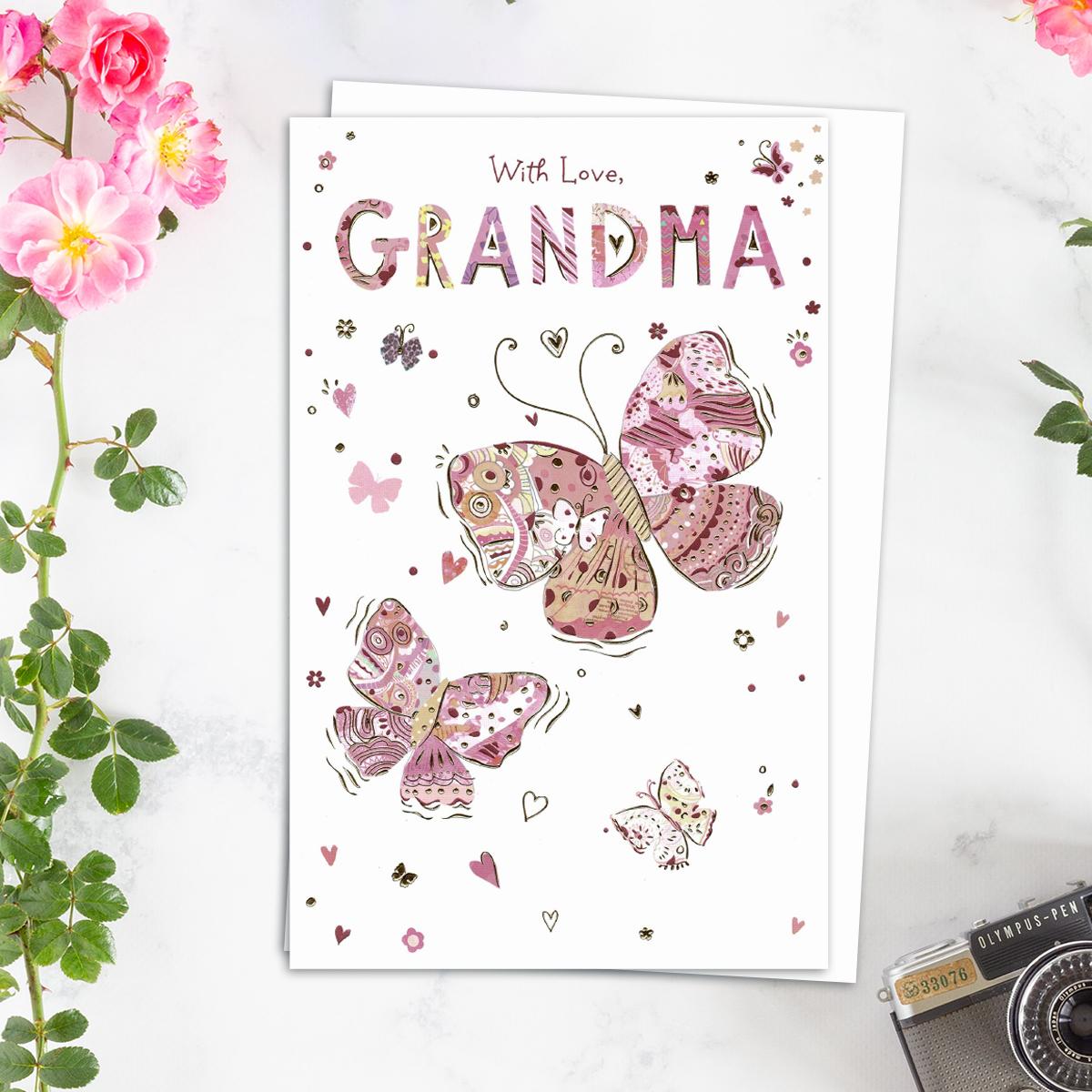 Grandma Mothers Day Design Alongside Its White Envelope