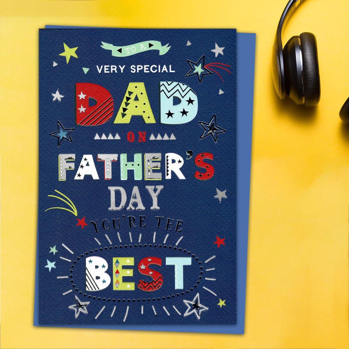 Very Special Dad You're The Best Father's Day Card Front Image