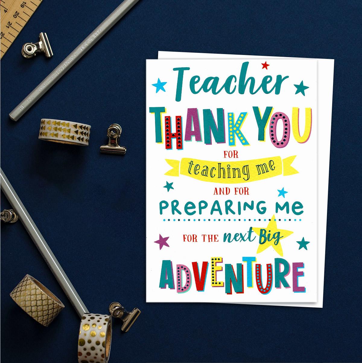 Teacher Thank You Greeting Card