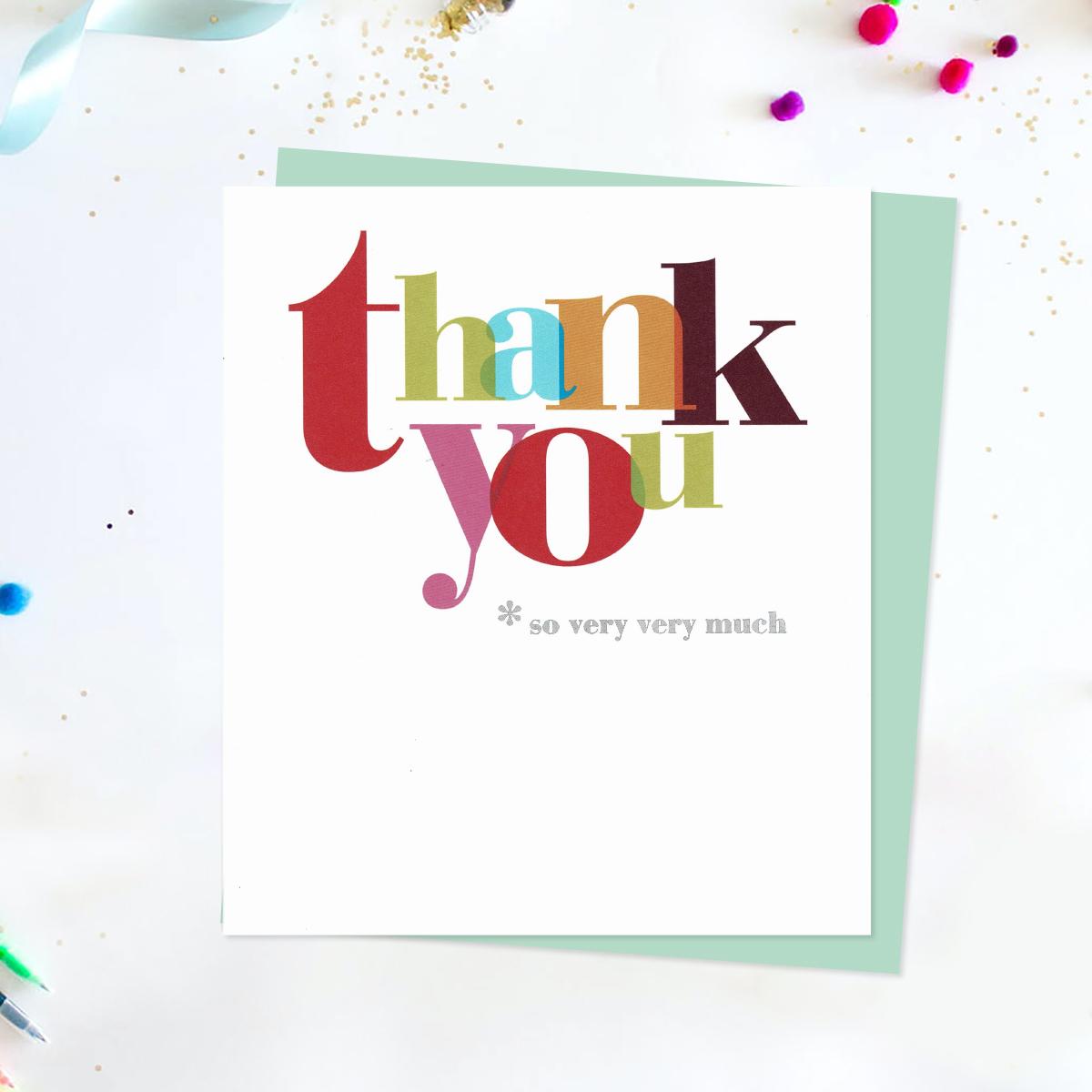 Thank You So Very Much Card Front Image