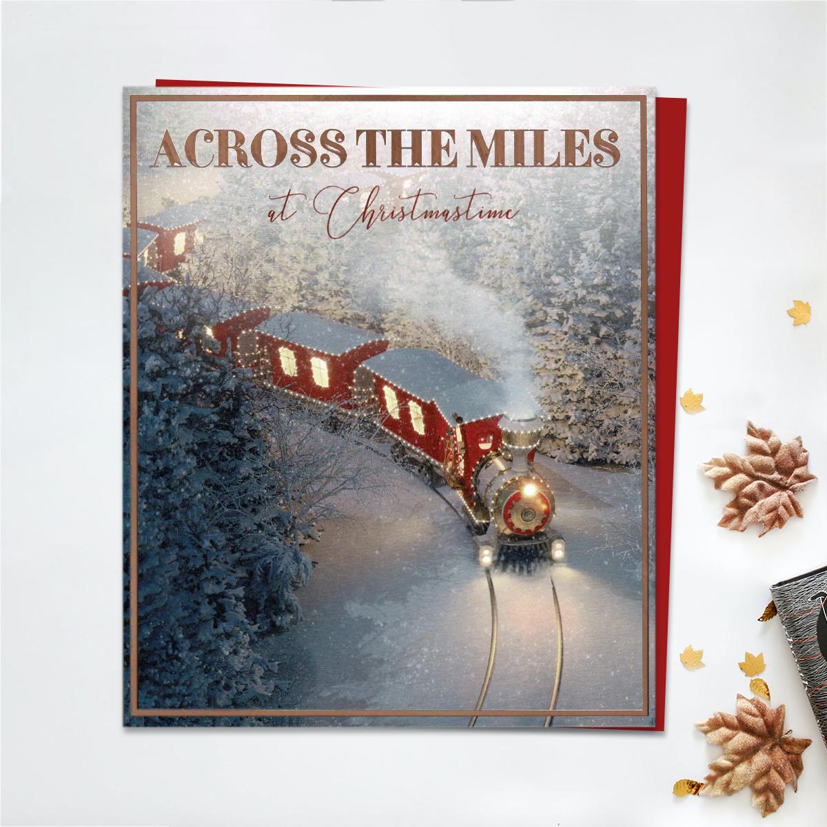 Across The Miles Christmas Train Front Image
