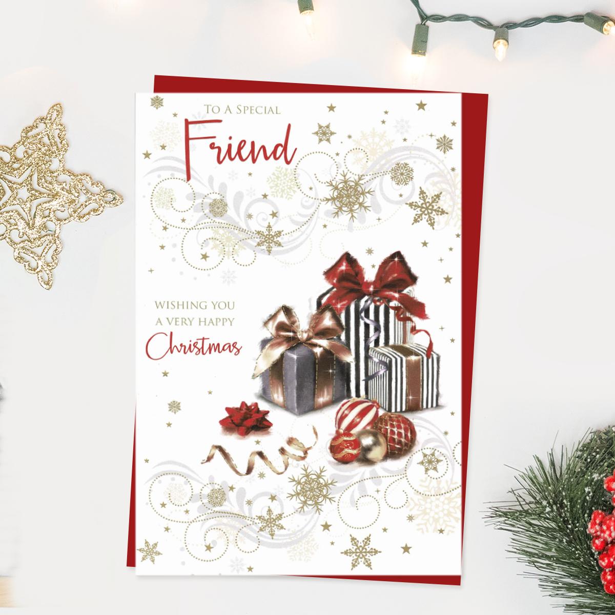 Special Friend Christmas Gifts Card Front Image