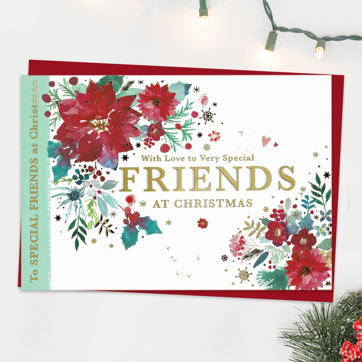 Very Special Friends At Christmas Card Front Image