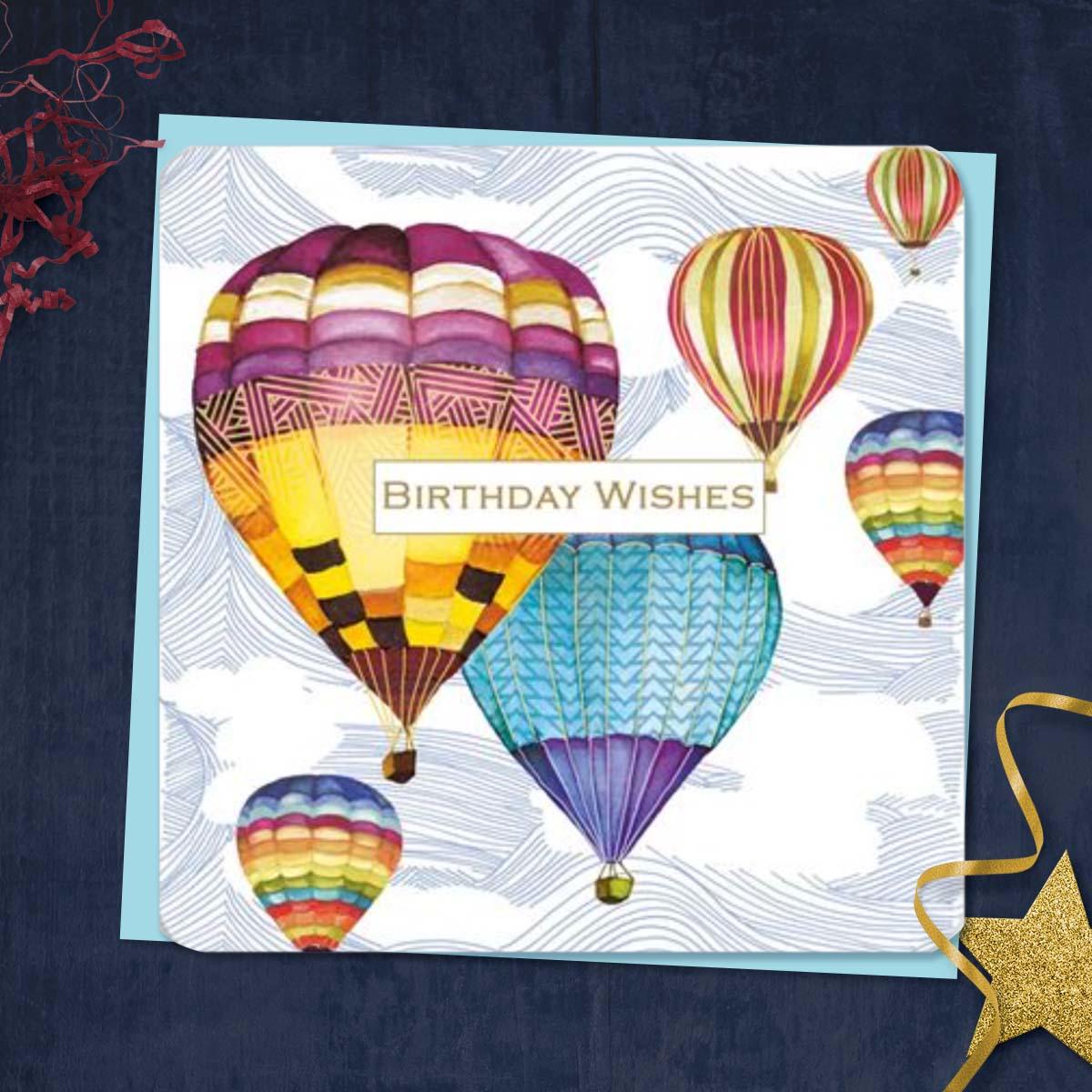 Pizazz - Hot Air Balloons Card Front Image
