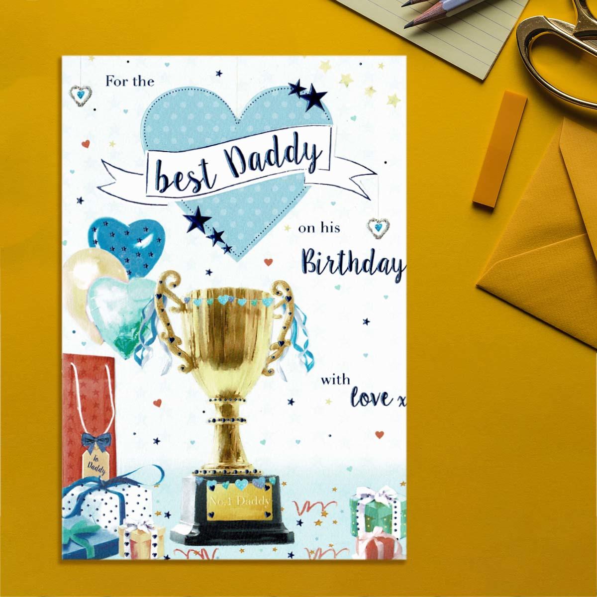 Best Daddy On His Birthday Card Front Image