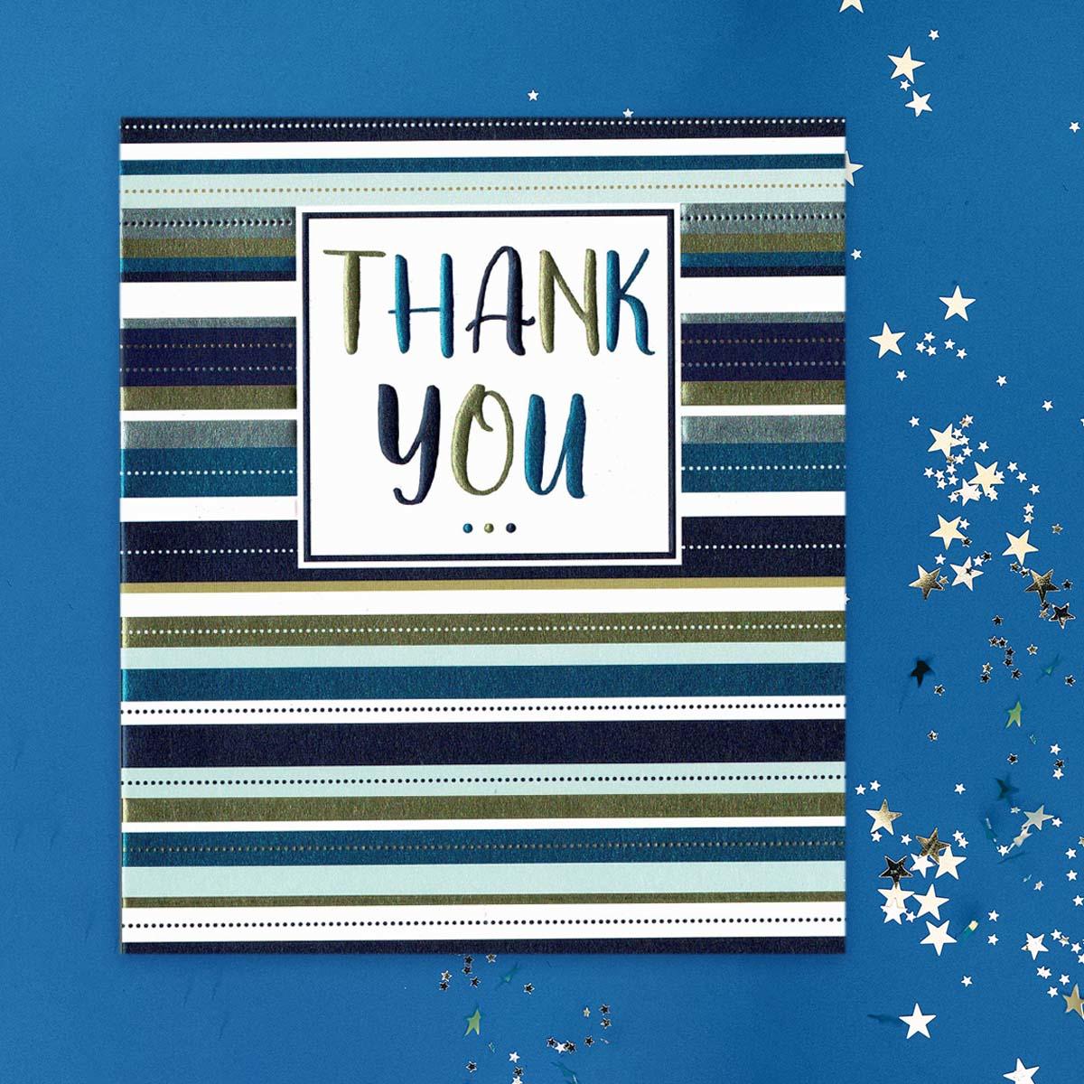 Thank You Geometric Card Front Image