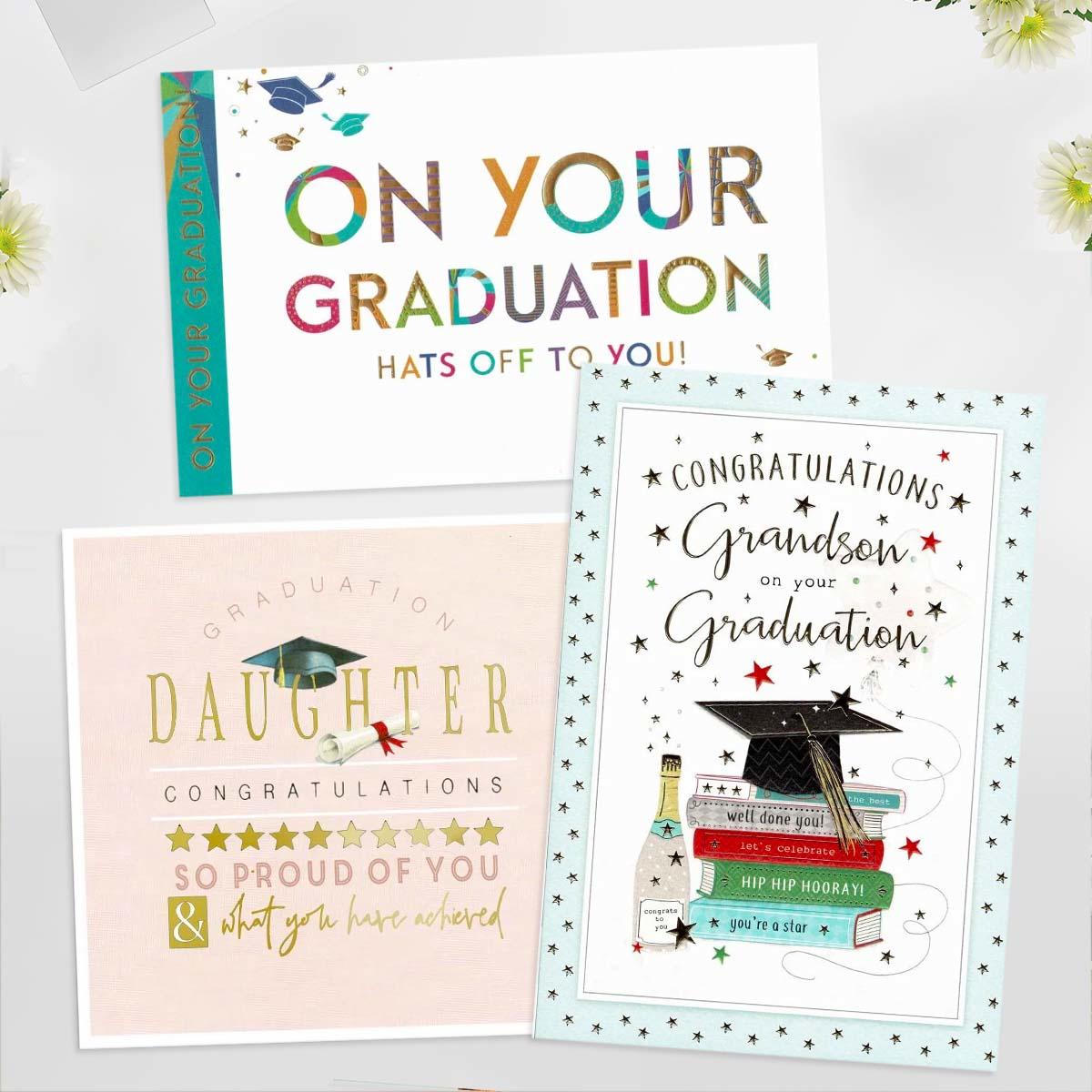 A Selection Of Cards To Show The Depth Of Range In Our Graduation Cards Section