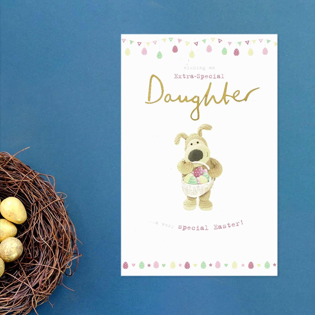 Extra Special Daughter Boofle Bear Easter Card Front Image