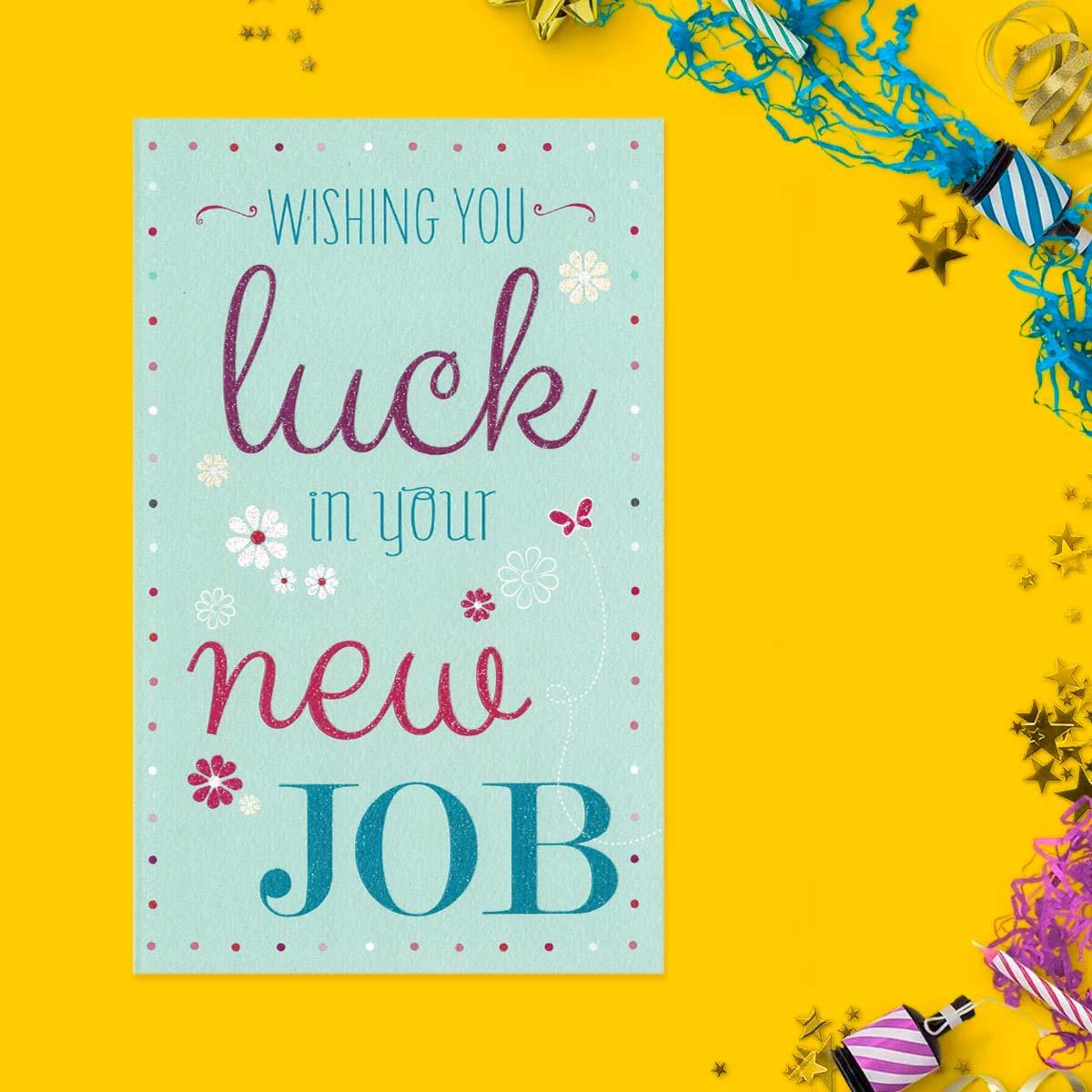 Wishing You Luck In Your New Job Card Front Image