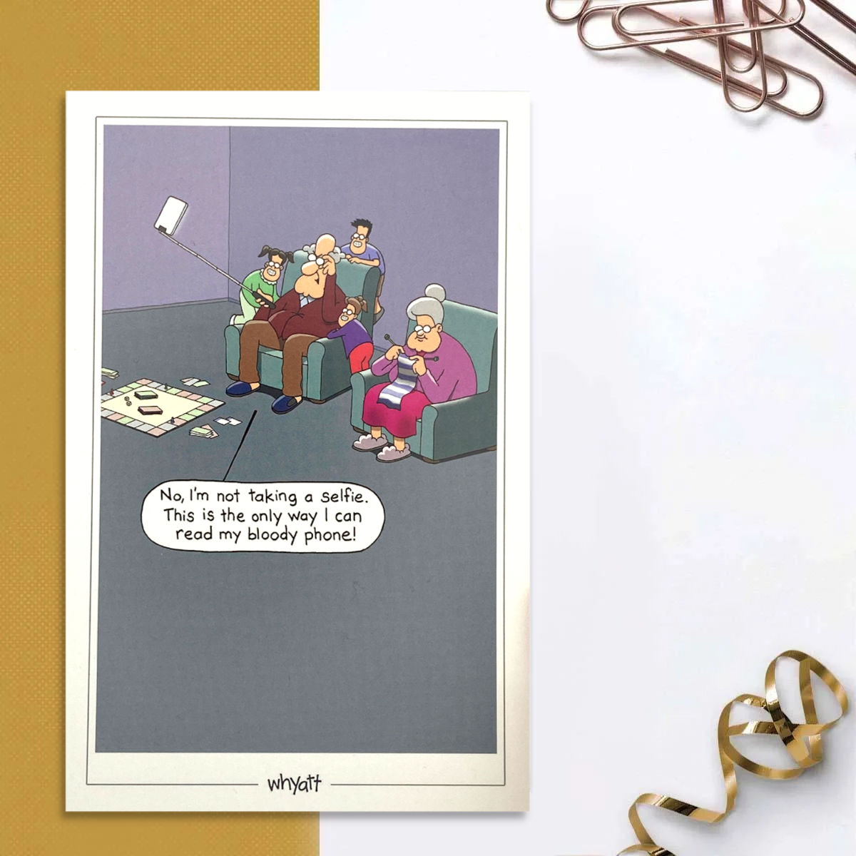 Traces Of Nuts - Selfie Humorous Card