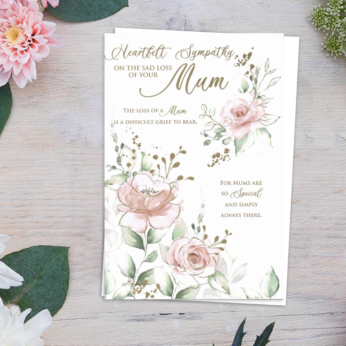 Heartfelt Sympathy On The Sad Loss Of Your Mum Card Front Image