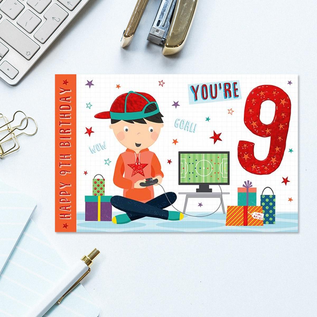 You're 9 Wow Goal Card Front Image