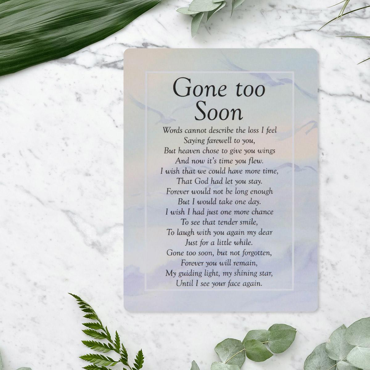 Graveside Card - Gone Too Soon Front Image