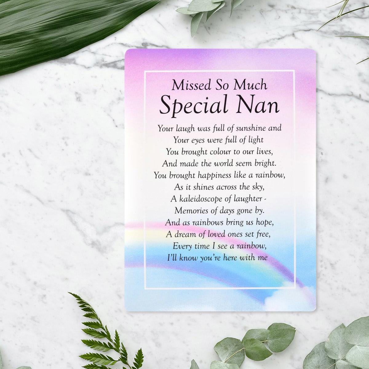 Graveside Card - Missed So Much Special Nan Front Image