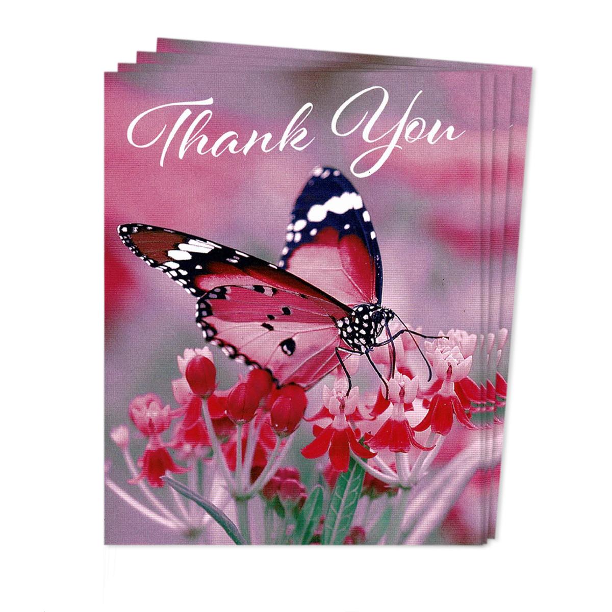 Pack Of 4 Thank You Cards Displayed