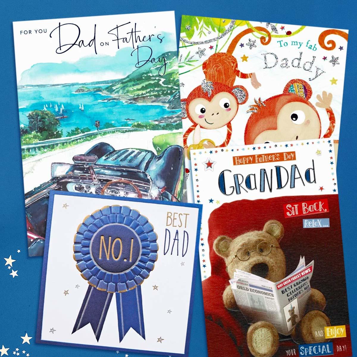 A Selection Of Cards To Show The Depth Of Range In Our Fathers Day Section