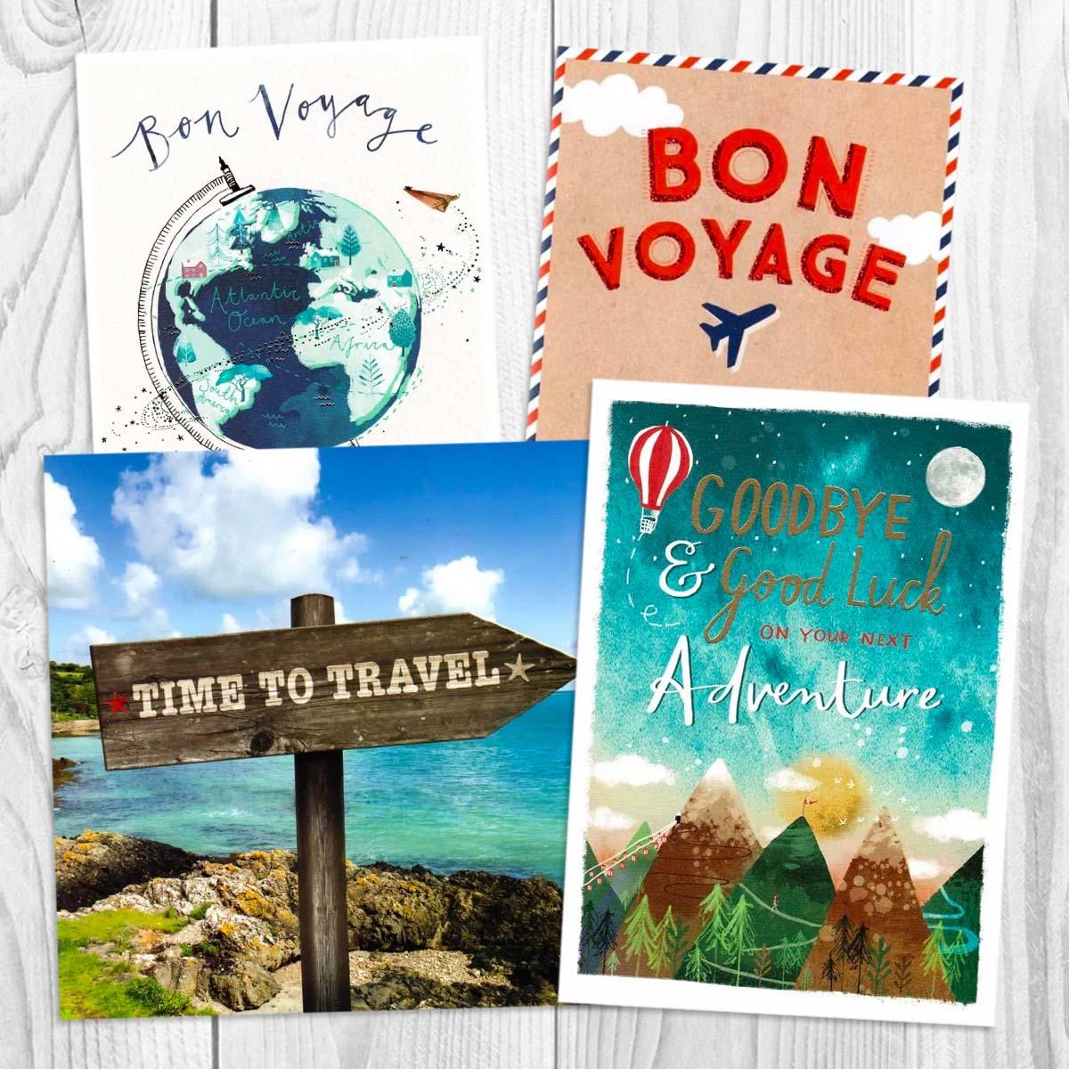 A Selection Of Cards To Show The Depth Of Range In Our Bon Voyage Section