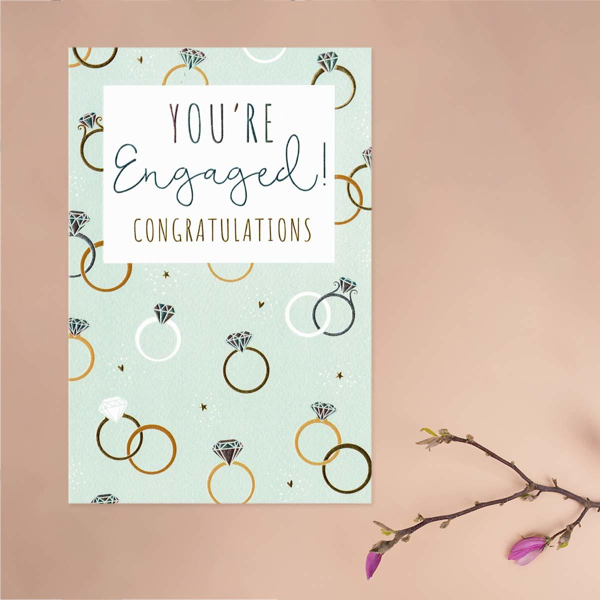 You're Engaged ! Congratulations Card Front Image