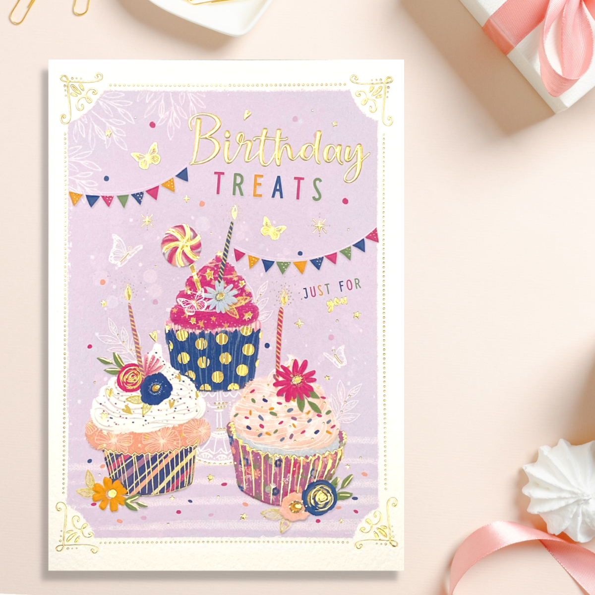 Pavillion Birthday Cupcakes Greeting Card