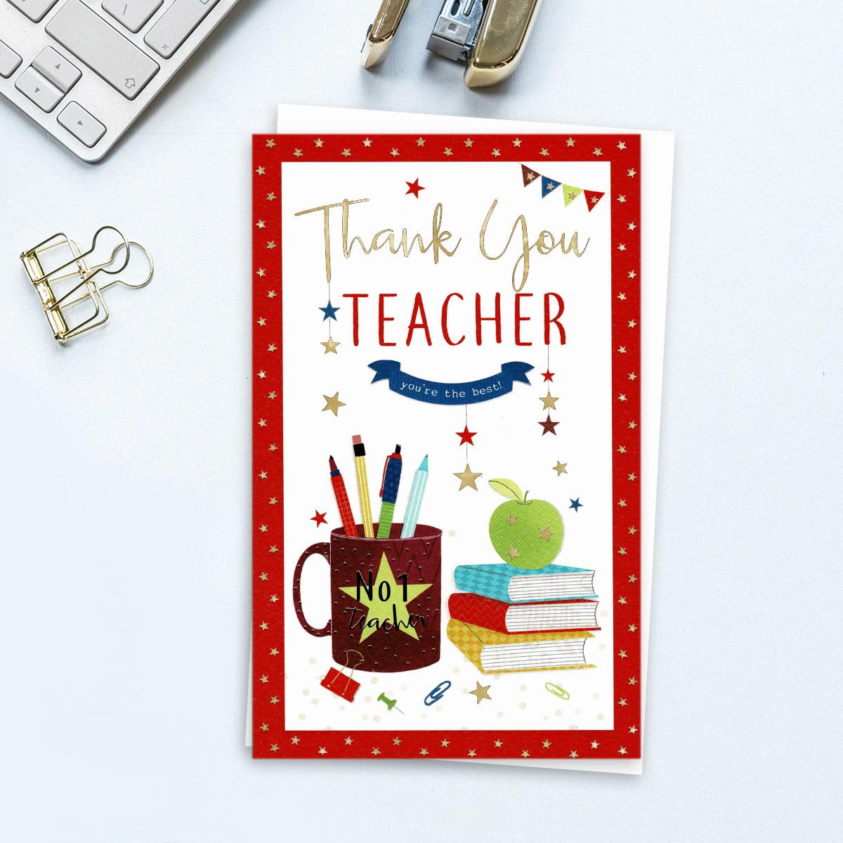 Thank You Teacher Card Front Image