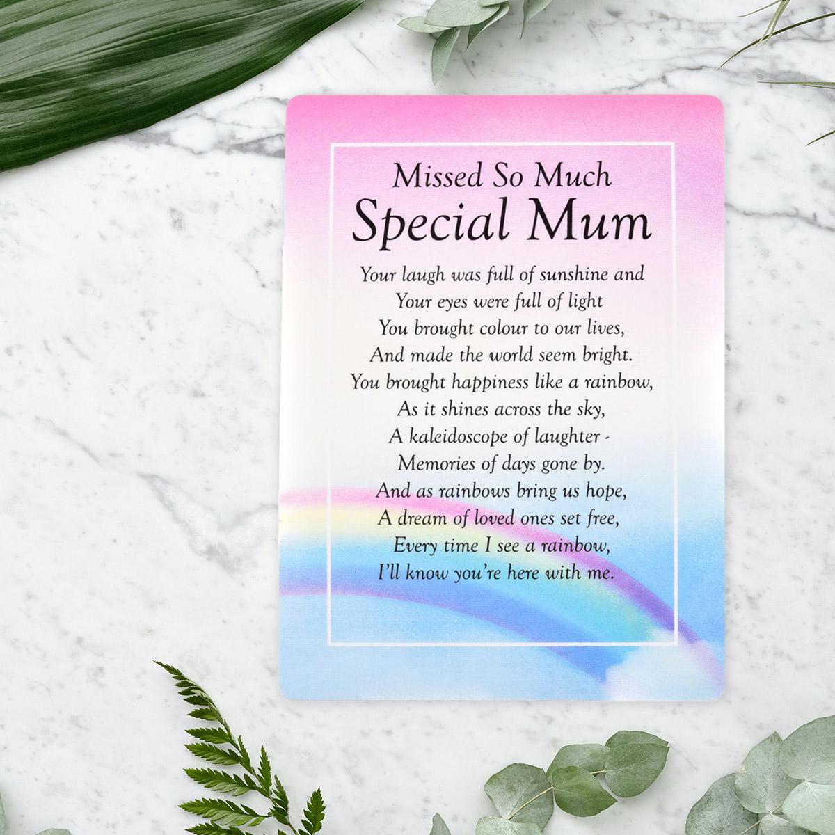 Graveside Card - Missed So Much Special Mum Front Image