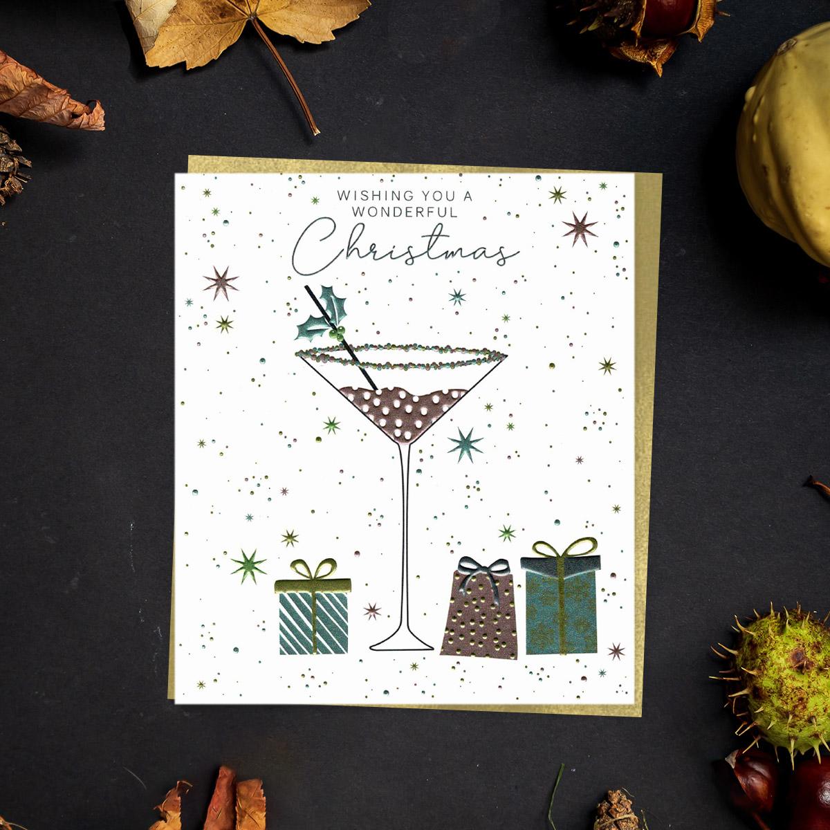 Wonderful Christmas Cocktail Card Front Image