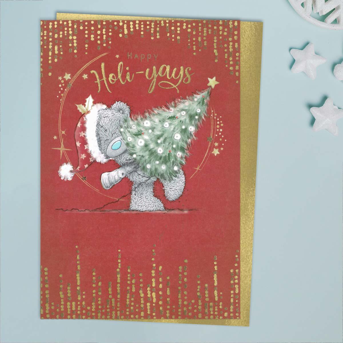 Happy Holi-yays Tatty Teddy Christmas Card Front Image