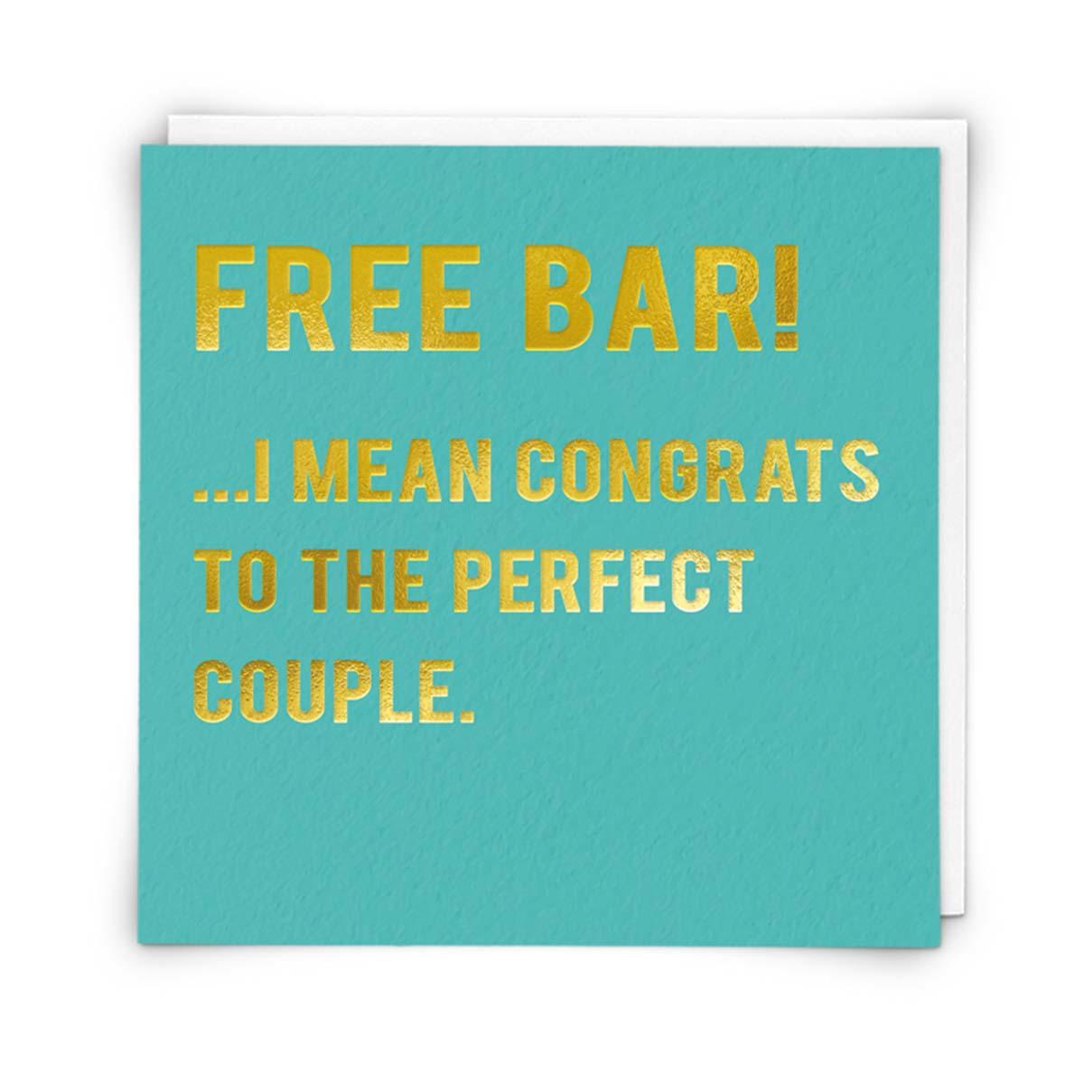 Free Bar! Card Front Image