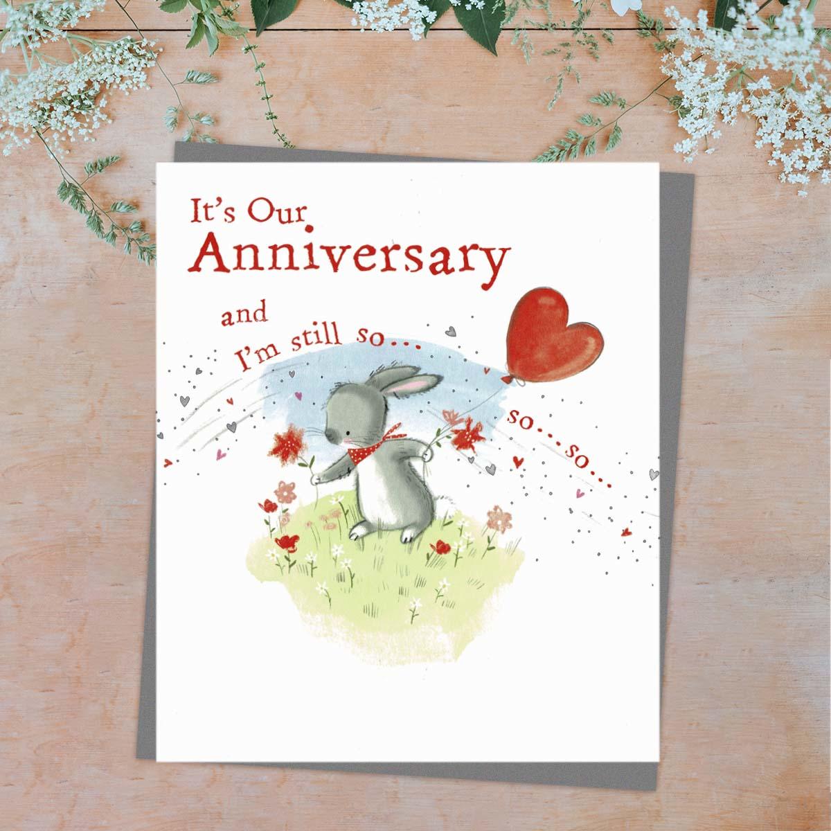 It's Our Anniversary Card Front Image