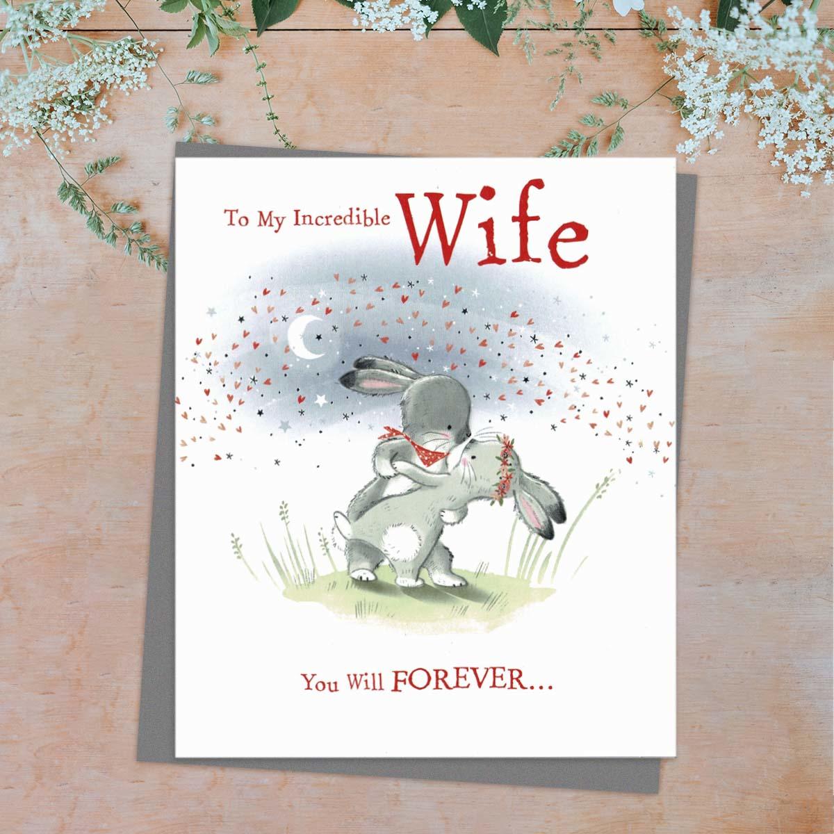 My Incredible Wife Anniversary Card Front Image