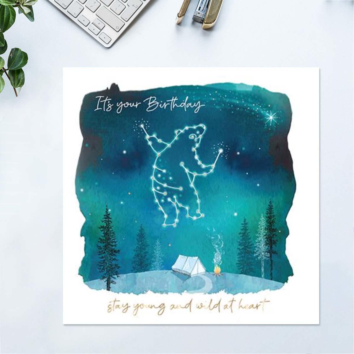 Written In The Stars - Wild At Heart Birthday Card Front Image