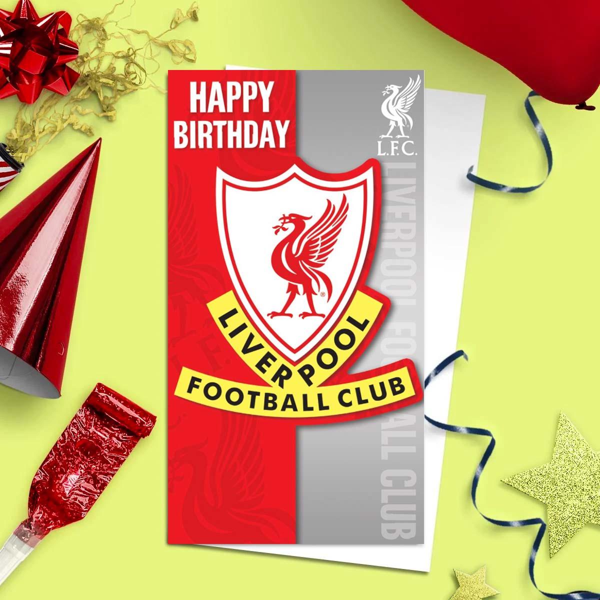Liverpool Football Club Birthday Card Front Image